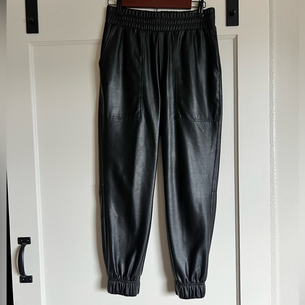Calia Faux Leather Joggers